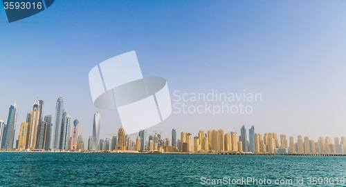 Image of Dubai Marina cityscape, UAE