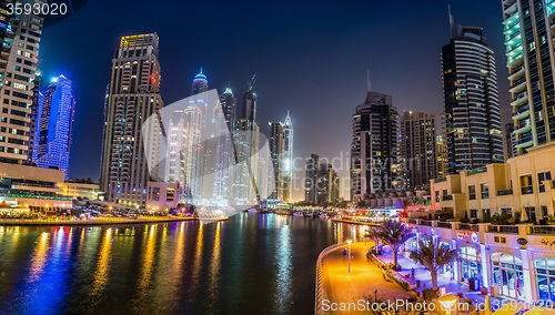 Image of Dubai Marina cityscape, UAE