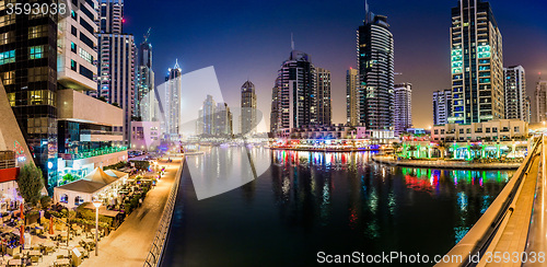 Image of Dubai Marina cityscape, UAE