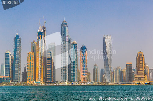 Image of Dubai Marina cityscape, UAE