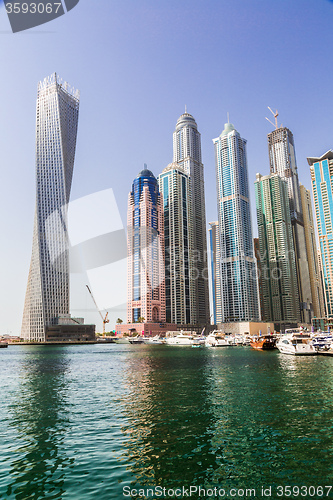 Image of Dubai Marina cityscape, UAE