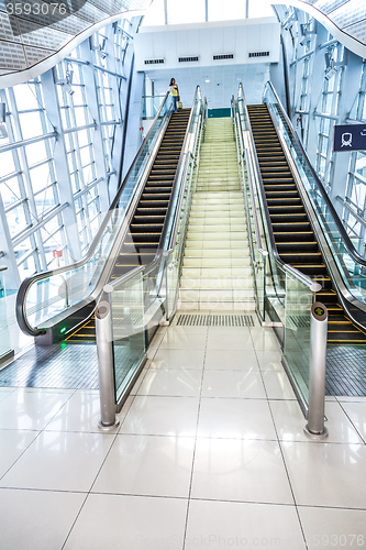 Image of Automatic Stairs at Dubai Metro Station
