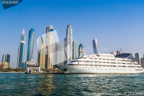 Image of Dubai Marina cityscape, UAE