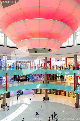 Image of Interior View of Dubai Mall - world\'s largest shopping mall