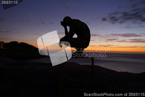 Image of Sculpture by the Sea - Crouching Man