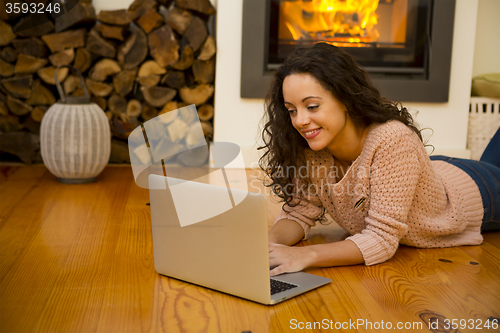 Image of Working at home on a winter day