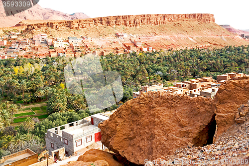 Image of gate   in todra gorge   village