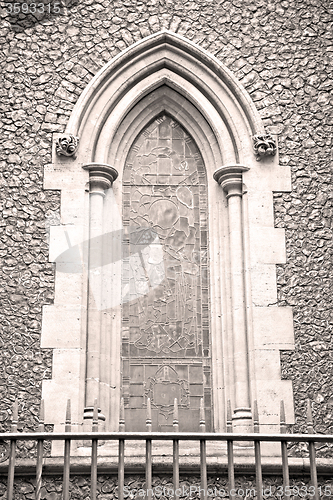 Image of door southwark  cathedral in london england old  construction an