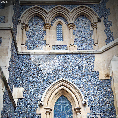 Image of door southwark  cathedral in london england old  construction an