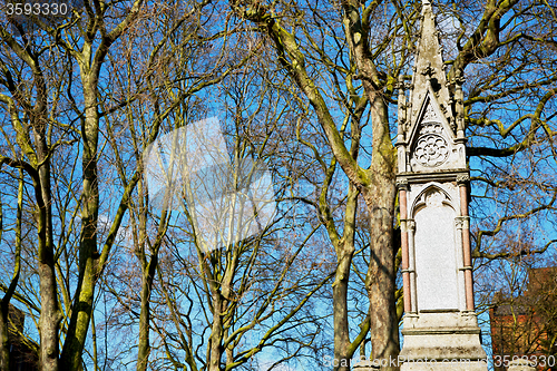 Image of in cemetery     england europe old construction and    history