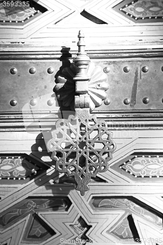 Image of knocker in morocco africa  