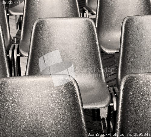 Image of empty seat in italy europe background black  texture