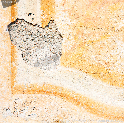Image of  cracked  step   brick in  italy old wall and texture material t