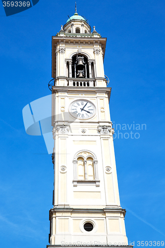 Image of monument  clock tower in italy europe  