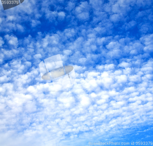 Image of in the blue sky white soft clouds and abstract background