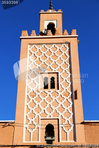 Image of in   africa minaret and the     sky