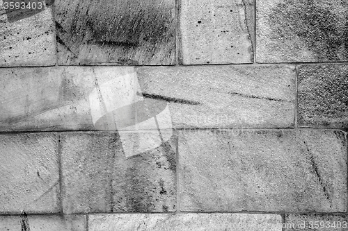 Image of  cracked  step   brick in  italy old wall and texture material t