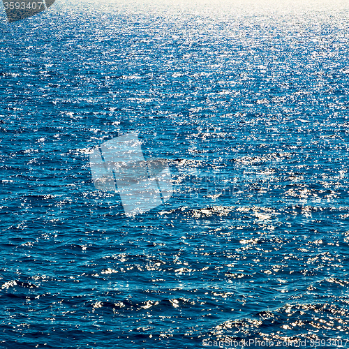 Image of in mediterranean see greece island and the  background    