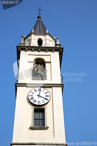 Image of cadrezzate  old  church tower bell sunny day 