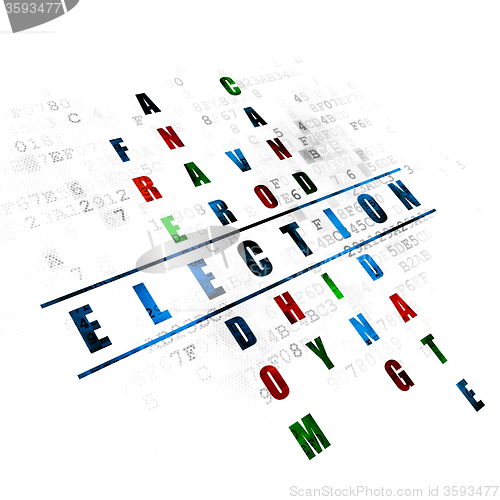 Image of Political concept: Election in Crossword Puzzle