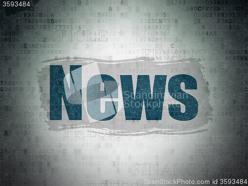 Image of News concept: News on Digital Paper background