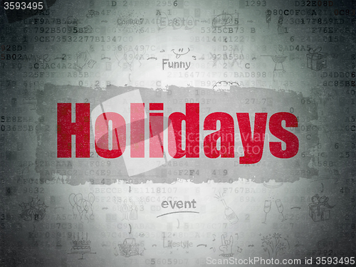 Image of Holiday concept: Holidays on Digital Paper background