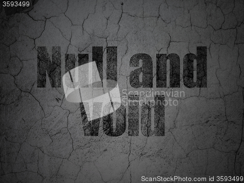 Image of Law concept: Null And Void on grunge wall background