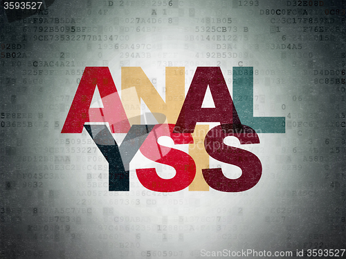 Image of Marketing concept: Analysis on Digital Paper background
