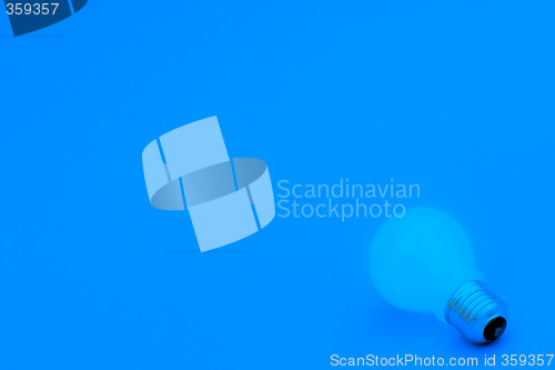 Image of Background with lit lightbulb