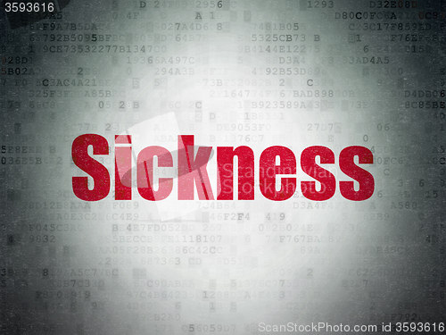 Image of Health concept: Sickness on Digital Paper background