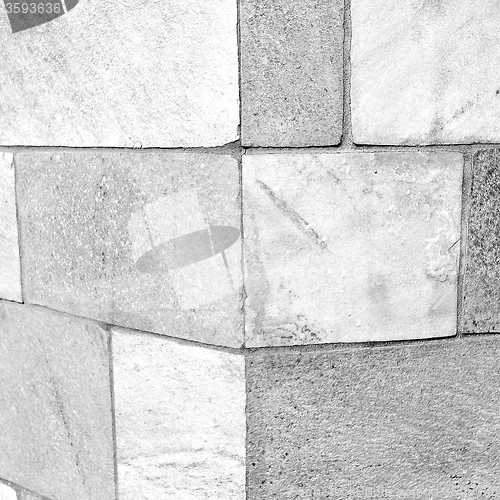 Image of  cracked  step   brick in  italy old wall and texture material t
