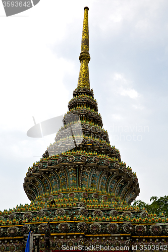 Image of  thailand asia   in  bangkok    roof wat  palaces     sky      a