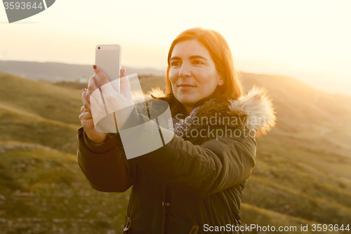 Image of Winter look Selfie 