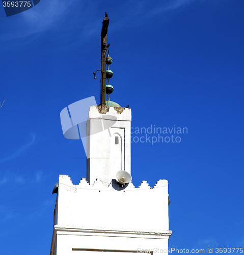 Image of  muslim the history  symbol  in morocco  africa  minaret religio