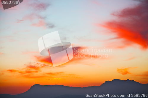 Image of mountain in morocco africa 