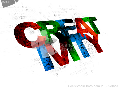 Image of Marketing concept: Creativity on Digital background