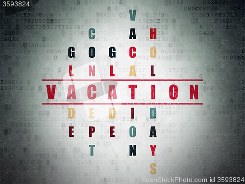 Image of Entertainment, concept: Vacation in Crossword Puzzle