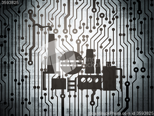 Image of Industry concept: circuit board with Oil And Gas Indusry