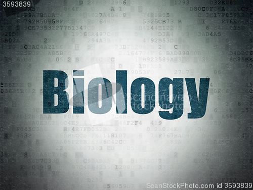 Image of Science concept: Biology on Digital Paper background