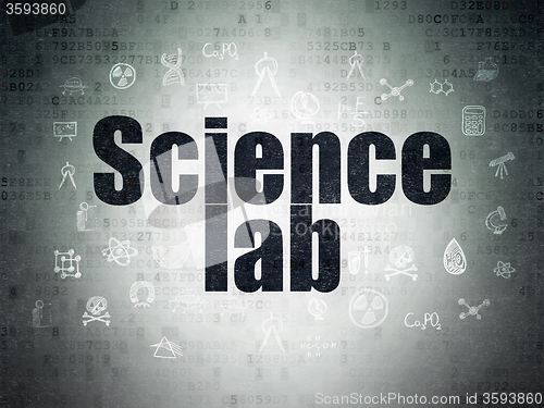 Image of Science concept: Science Lab on Digital Paper background