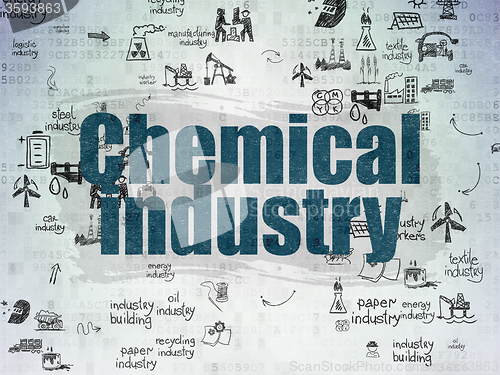 Image of Industry concept: Chemical Industry on Digital Paper background