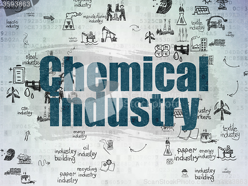 Image of Industry concept: Chemical Industry on Digital Paper background