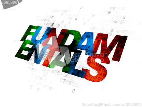 Image of Science concept: Fundamentals on Digital background