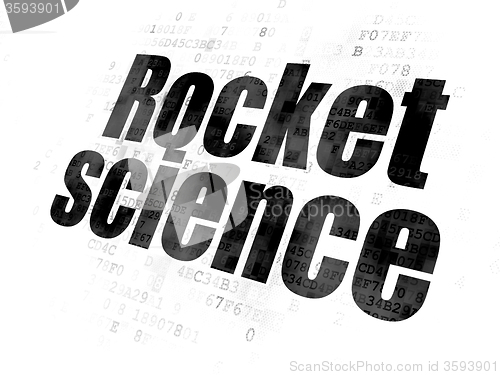 Image of Science concept: Rocket Science on Digital background