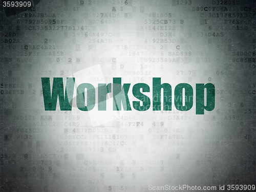 Image of Learning concept: Workshop on Digital Paper background