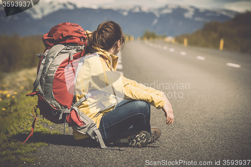 Image of Backpacker Tourist