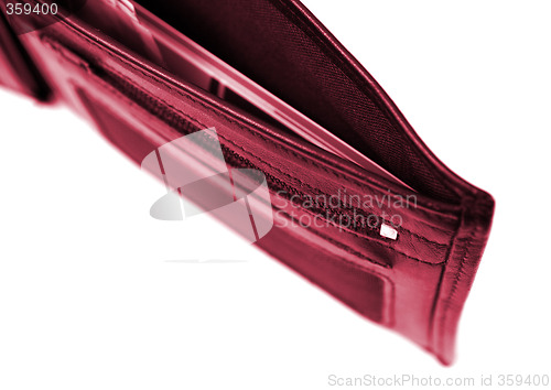 Image of Black leather wallet