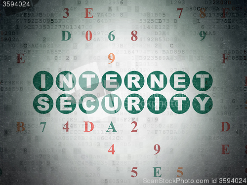 Image of Protection concept: Internet Security on Digital Paper background