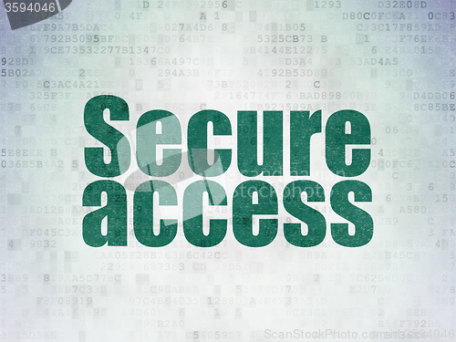 Image of Security concept: Secure Access on Digital Paper background