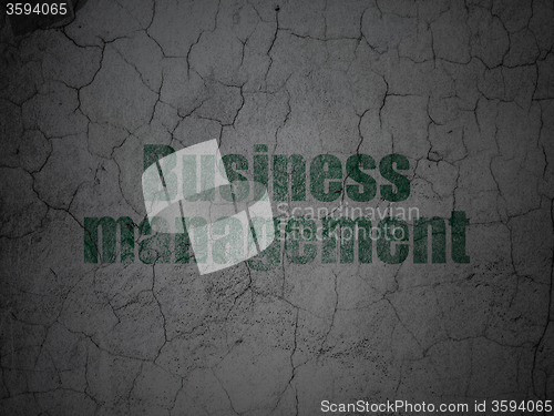 Image of Business concept: Business Management on grunge wall background